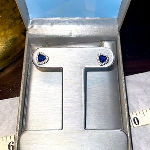 Blue sapphire earrings